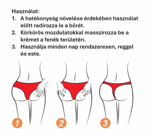 ÚJDONSÁG! <br>„Kerek popsi” <br>Fenékemelő & feszesítő krém 5 BioContour fenékfeszesítő krém,fenékemelő krém Intenzív, azonnali feszesítő hatás Minősített natúrkozmetikum Egyedisége: Prémium minőségű, hatóanyagokban gazdag fenékemelő és feszesítő krém, amely segíti a bőr rugalmasságának és fiatalos megjelenésének megőrzését. Seafill tengeri ferment, peptidek és niacinamid kombinációja azonnali simító és feszesítő hatást nyújt, miközben a hialuronsav, a kollagén és a Centella (tigrisfű) kivonat hozzájárul a bőr teltségéhez és erősíti a lifting hatást. Gyömbér- és a növényi botoxként ismert acmella- kivonat tartalma együttesen fokozzák a bőr feszesebb, üdébb megjelenését. Frissítő mangó illattal kényeztet. Könnyű, gyorsan felszívódó formula mindennapos használatra, minden bőrtípusra. Használat: A hatékonyság növelése érdekében használat előtt radírozza le a bőrét. Körkörös mozdulatokkal masszírozza be a krémet a fenék területén. Használja minden nap rendszeresen, reggel és este. Variáns: minden bőrtípusra, nem tartalmaz szintetikus illatanyagot Kiszerelés: 150 ml (73,30 Ft / 1ml)